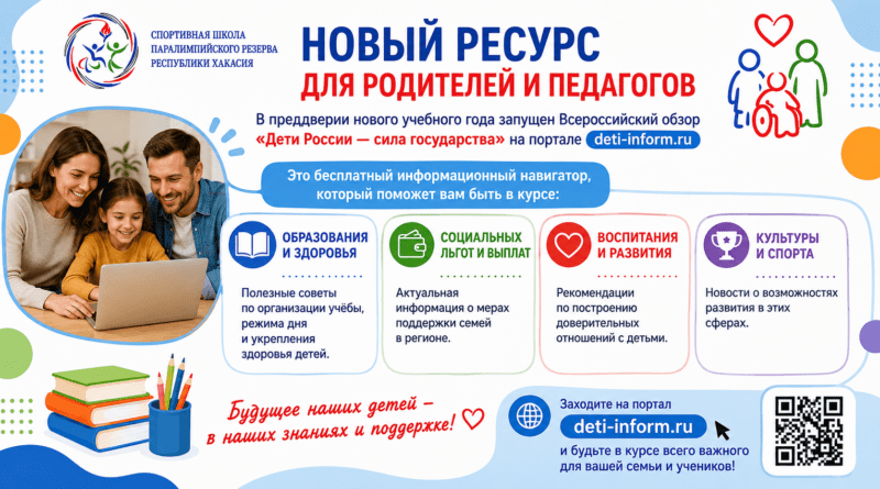 Новый ресурс для родителей и педагогов